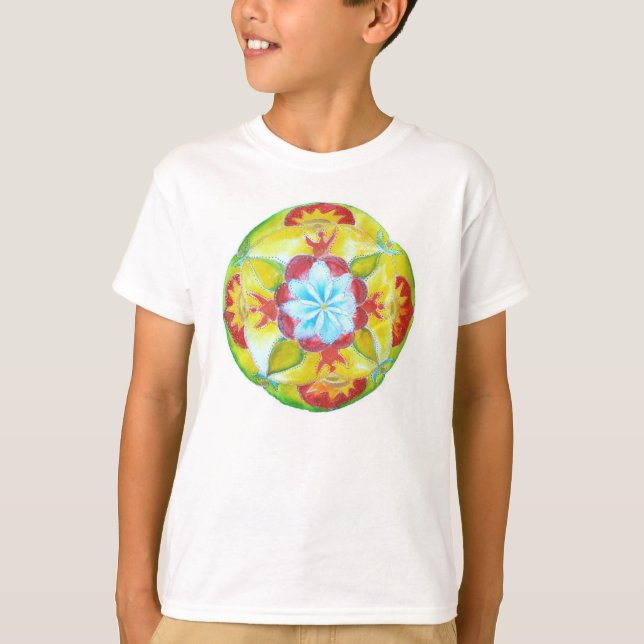 Yoga Mandala Kids T-Shirt (Frente)