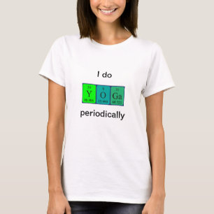 Yoga mesa periódica camisa 8
