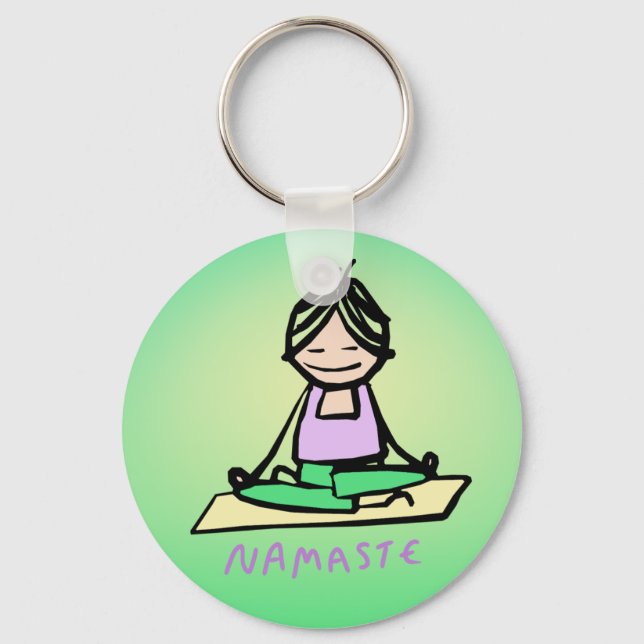 Yoga Namaste Chaveiro (Frente)