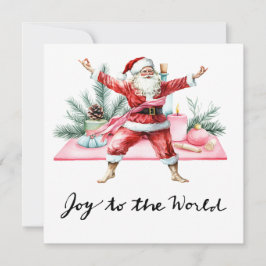 Yoga Natal Papai Noel Convite de festas