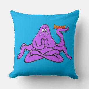 Yoga Octopus Namaste Cust. Almofadas Throw