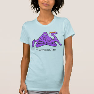 Yoga Octopus Womens Roupa T-Shirt