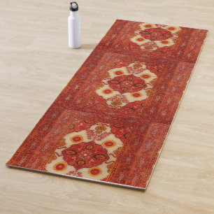 Yoga Olhar do tapete persa na cor de cobre