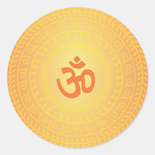 Yoga Om adesivo budista Mandela