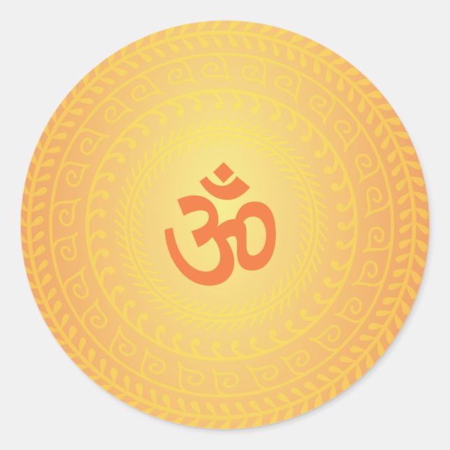 Yoga Om adesivo budista Mandela (Frente)