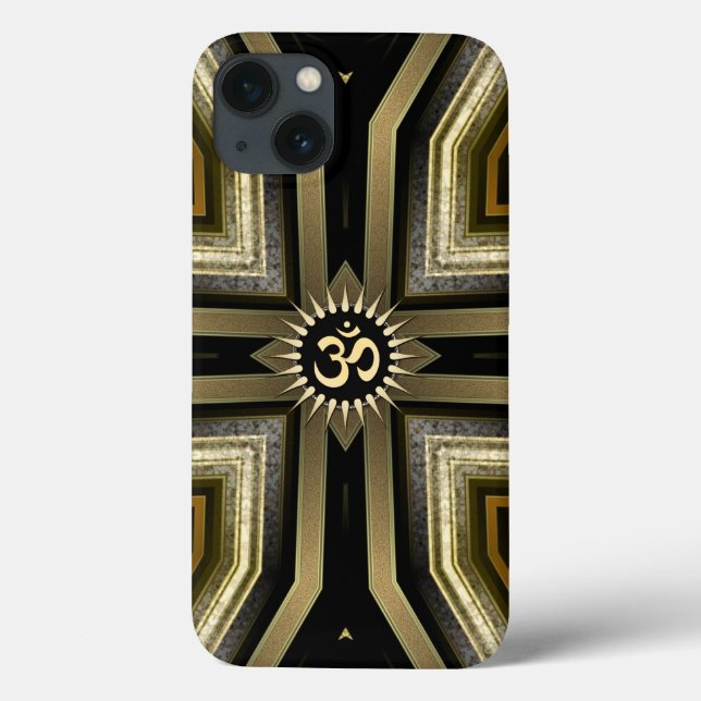 Yoga OM Dourado iPhone 6 Caso (Verso)