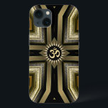 Yoga OM Galáxia Sol Dourada Preta S5 Caso<br><div class="desc">New Age Fusion Art Galaxy S5 Caso : Na moda Art Deco e Medieval inspiraram design em ouro negro com o ouro Hindu / símbolo budista OM no centro - totalmente personalizável. Se preferir sem símbolo, você pode clicar no botão Personalizar e excluir os elementos</div>