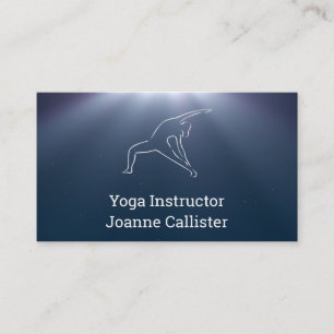 Yoga ou Pilates Instructor Cartão de visita