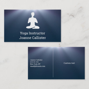 Yoga ou Pilates Instrutor Cartão de visita