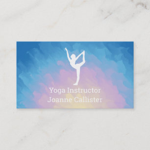 Yoga ou Pilates Instrutor Cartão de visita