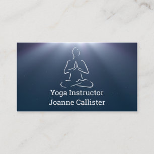 Yoga ou Pilates Instrutor Cartão de visita