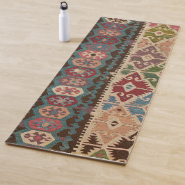 Yoga Padrão de Tapete Persa Turco Killim