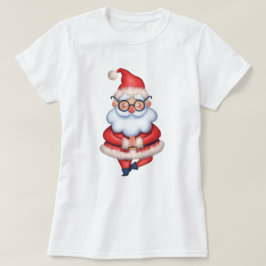 Yoga Papai noel Camisa de Natal