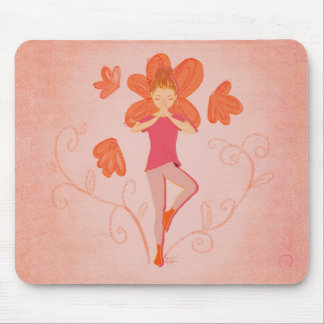 Yoga_ Pose da Árvore mousepad