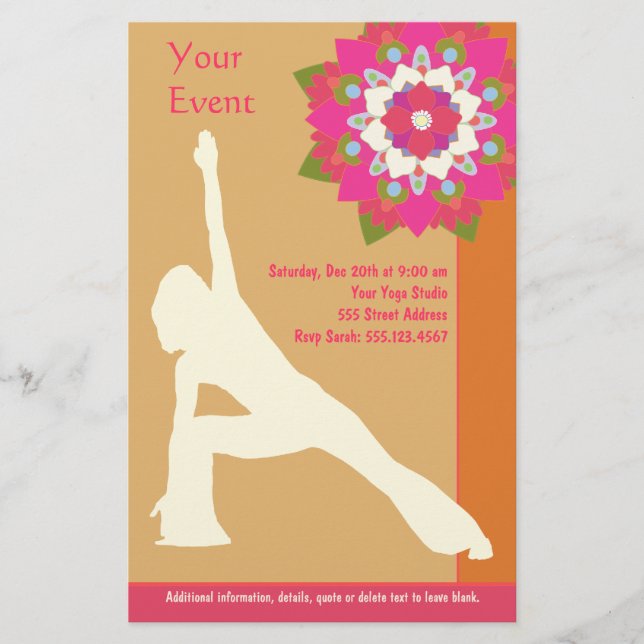 Yoga Pose Flyer (Frente)