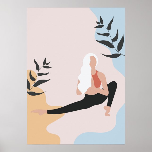 yoga poses poster (Frente)