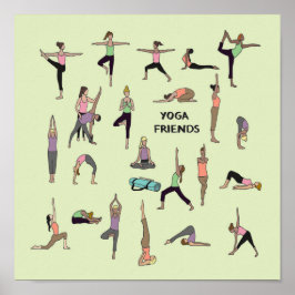 Yoga, poster de amigos ioga