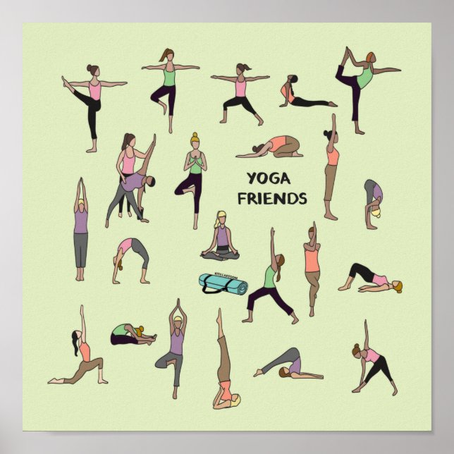 Yoga, poster de amigos ioga (Frente)