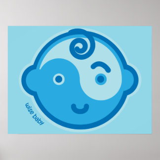 Yoga Speak Baby : Blue Chakra Wise Baby Impressão