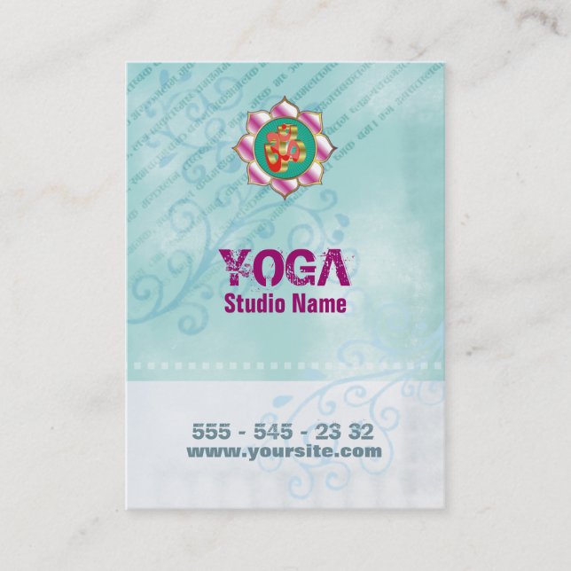 Yoga Studio - Cartão de visita (Frente)