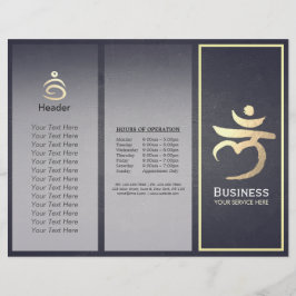 Yoga Studio Tri-Fold Brochuras Root Chakra Mantra