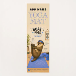 Yoga Tapete de Ioga Azul Pose do Barco Relaxante de Lon