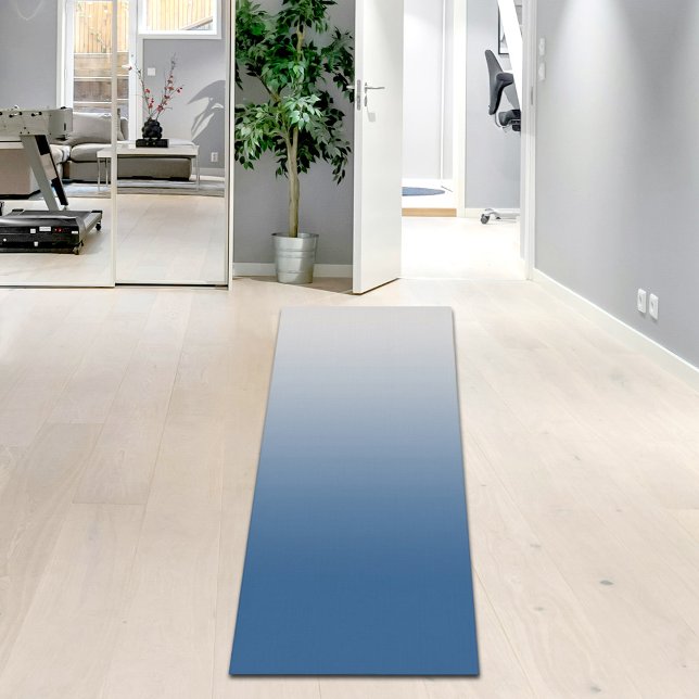 Yoga Tapete de Ioga Gradiente Azul Cinza (Criador carregado)