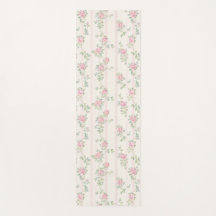 Tapete de Ioga Rosa Floral