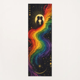 Yoga Tapete de Meditação LGBTQ Celestial
