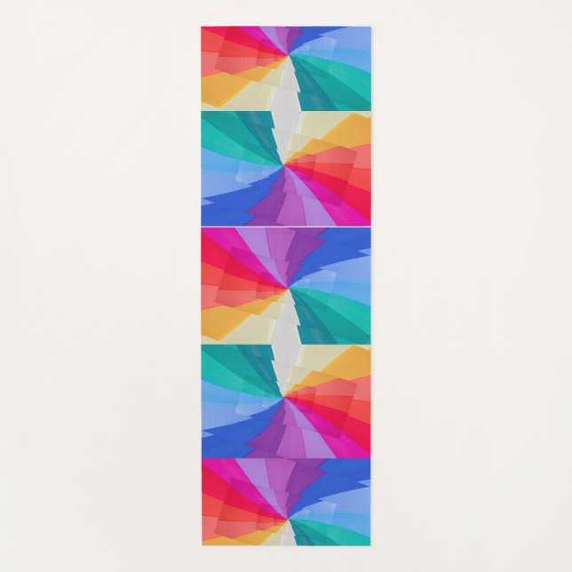 Yoga Vórtice de Cores no tapete ioga (Frente)