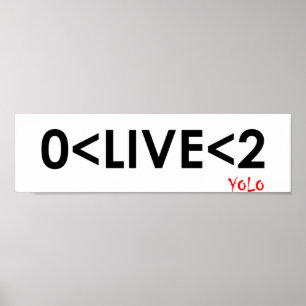 YOLO Math Engraçado Poster