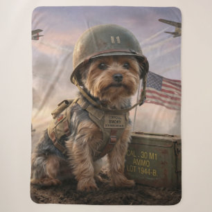 Yorkie Heroico Forças Especiais Cobertor Sherpa