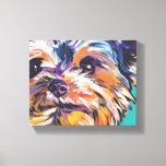 yorkie Yorkshire Terrier Pop Art na Canvas<br><div class="desc">Aqui está um maravilhoso,  brilhante,  divertido,  tributo ao seu melhor amigo e raça favorita - o Yorkie! de uma pintura original de Lea</div>