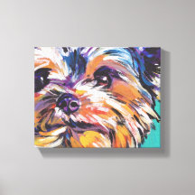 yorkie Yorkshire Terrier Pop Art na Canvas