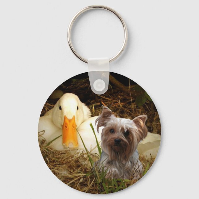 Yorkshire Terrier Chaveiro com Duck (Frente)