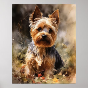 Yorkshire Terrier Dog Art Impressão Poster