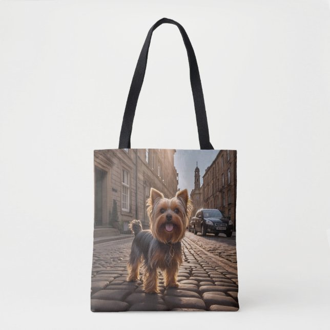 Yorkshire Terrier Elegant Tote Bag (Frente)