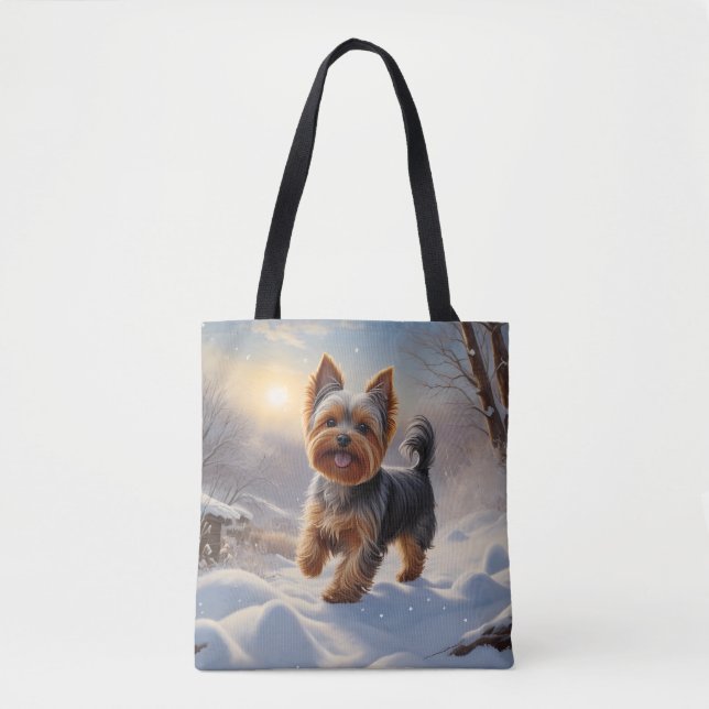 Yorkshire Terrier Elegant Tote Bag (Frente)