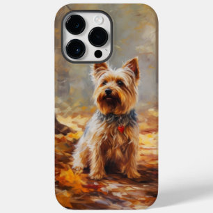 Yorkshire Terrier no Outono Folhas Caídas Inspiram