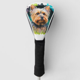 Yorkshire Terrier Watercolor Driver