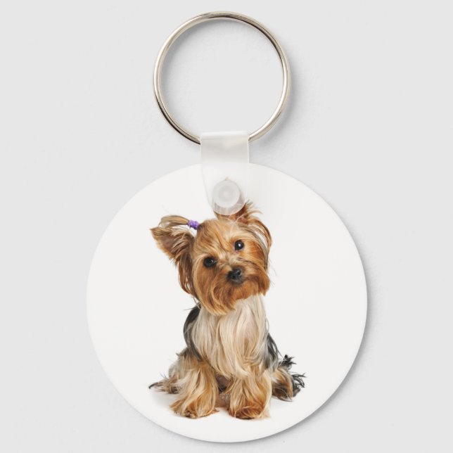 Yorkshire Terrier - Yorkie Puppy Dog Chaveiro (Frente)