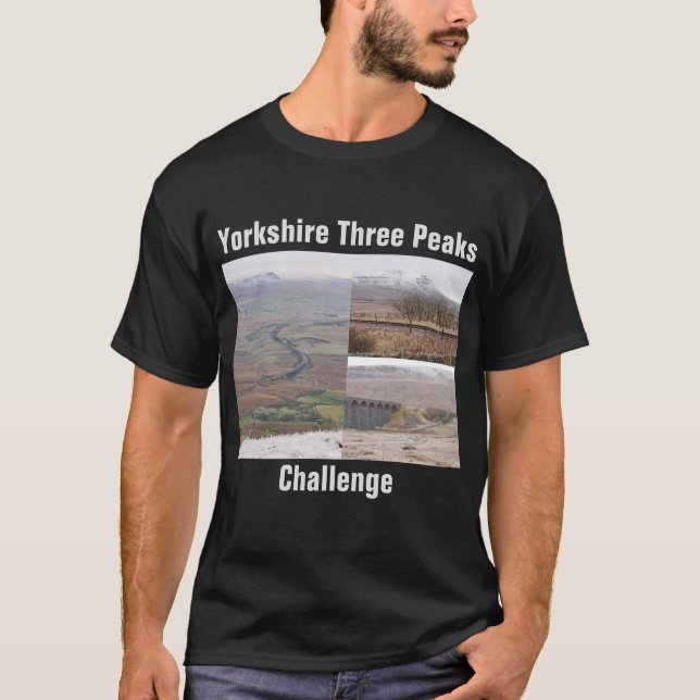 Yorkshire Three Peaks Challenge T-shirt (Frente)
