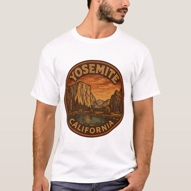 Yosemite National Park California T-Shirt (Frente)