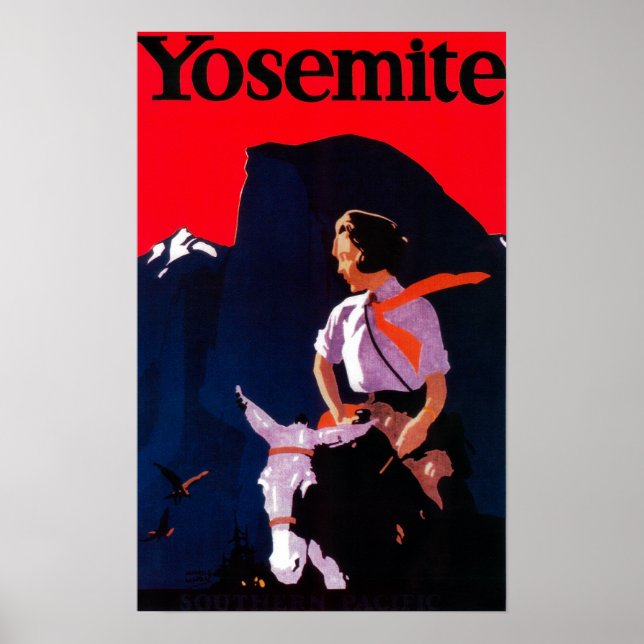 Yosemite Vintage Poster Yosemite, CA (Frente)