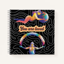 You Are Loved – Rainbow Cosmic Notebook