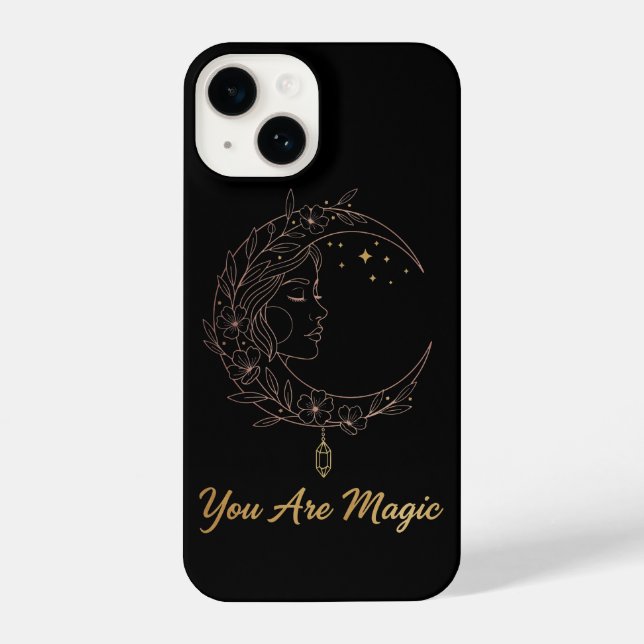 You Are Magic - Celestial Moon Goddess Black (Verso)