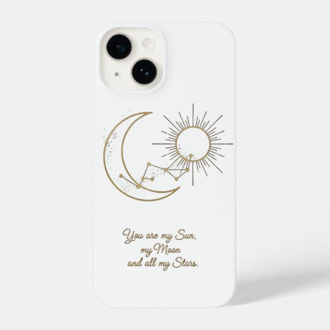 You are my Sun Moon and Stars Phone Case - Minimal (Verso)