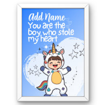 You are the Boy who stole my heart Autism poster