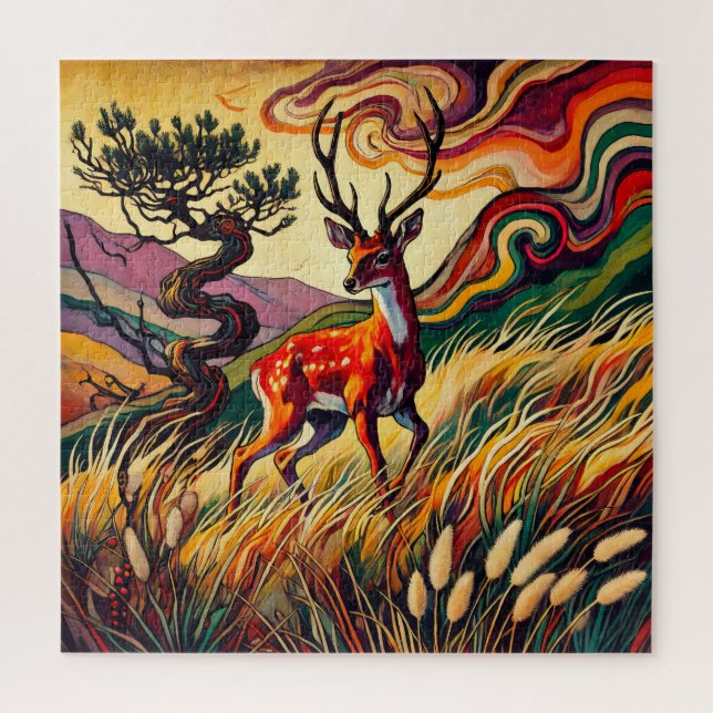 Young Buck 600 Piece Quebra-cabeça (Vertical)