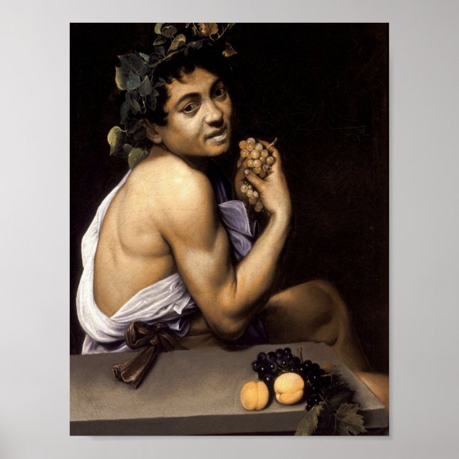 Young Sick Bacchus by Caravaggio - Poster (Frente)